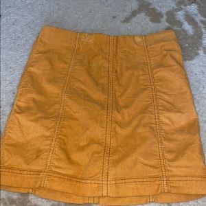 FREE PEOPLE YELLOW SKIRT